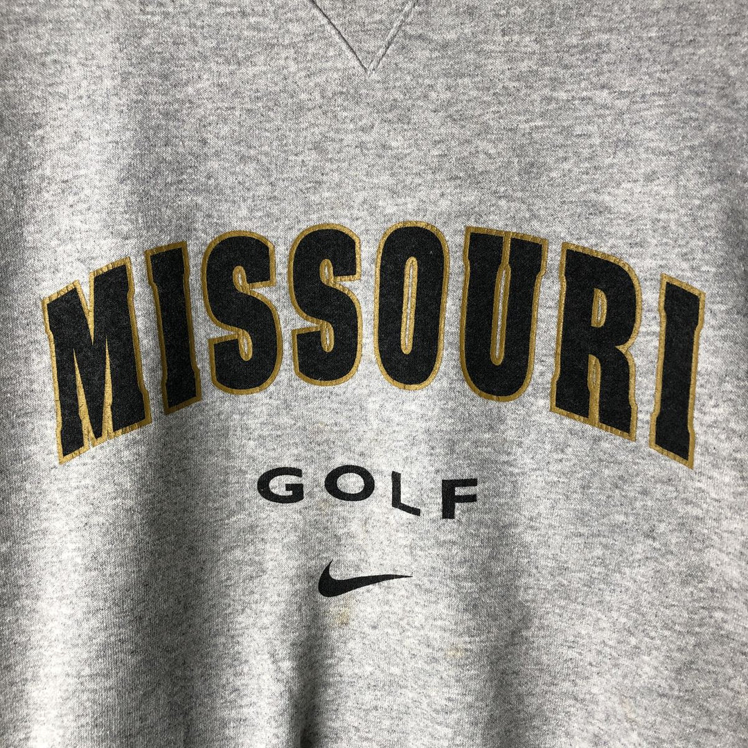 2000'S Nike Team College Sweatshirt, Men's Size Medium cotton gray type Vintage Second Hand
