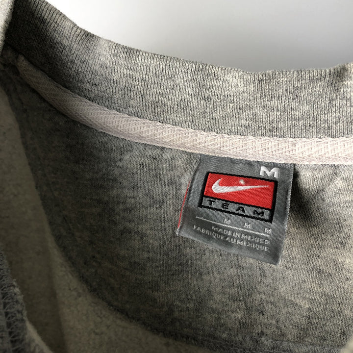 2000'S Nike Team College Sweatshirt, Men's Size Medium cotton gray type Vintage Second Hand