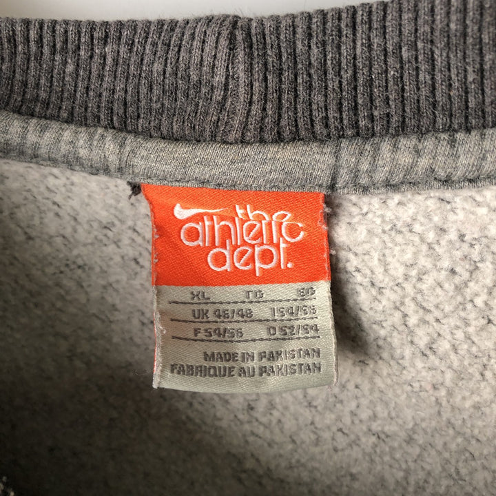 Nike the athletic department one-point logo sweatshirt, men's size XL cotton gray type Vintage Second Hand