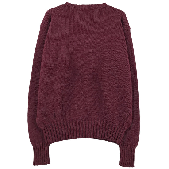 Ralph Lauren POLO by Ralph Lauren Cotton Knit Sweater Men's XL cotton wine-red Vintage Second Hand