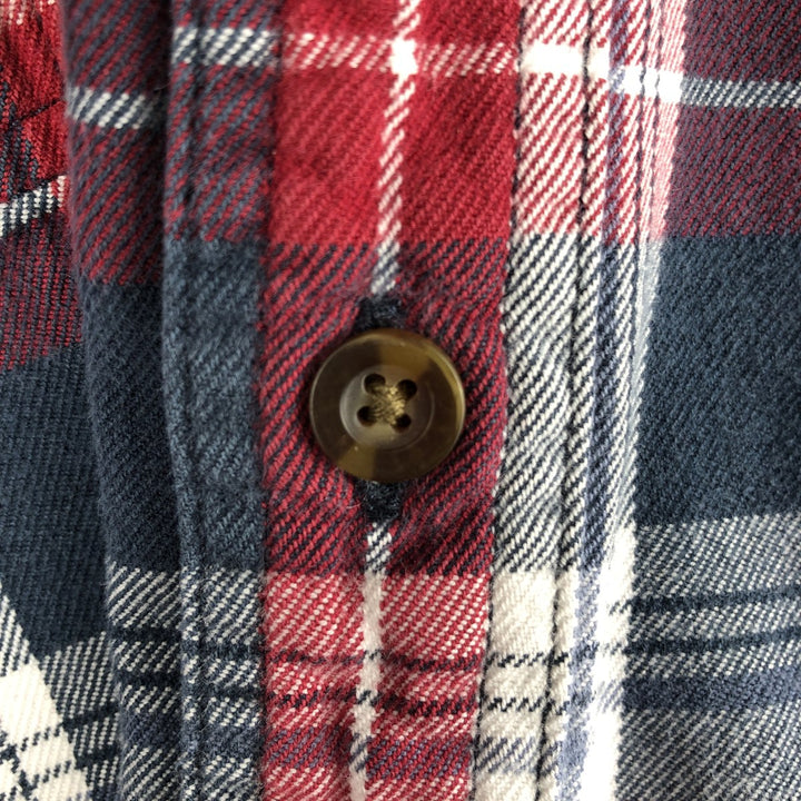 Carhartt Relaxed Fit Long Sleeve Button Down Flannel Check Shirt, Men's XL cotton red type Vintage Second Hand