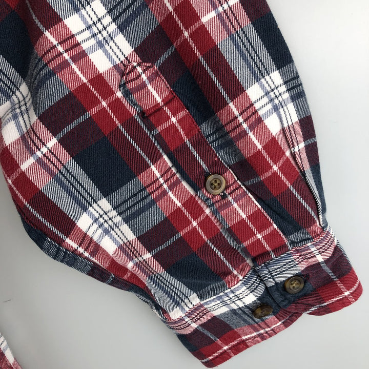Carhartt Relaxed Fit Long Sleeve Button Down Flannel Check Shirt, Men's XL cotton red type Vintage Second Hand