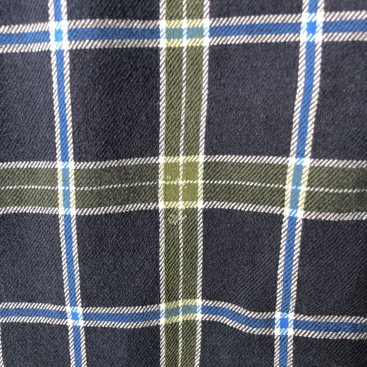 Carhartt Long Sleeve Lightflannel Check Shirt, Men's Size Medium cotton blue type Vintage Second Hand