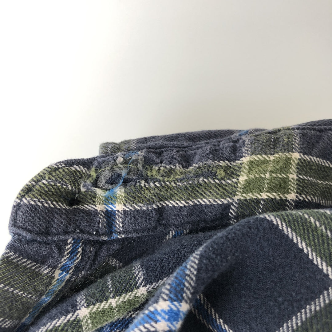 Carhartt Long Sleeve Lightflannel Check Shirt, Men's Size Medium cotton blue type Vintage Second Hand