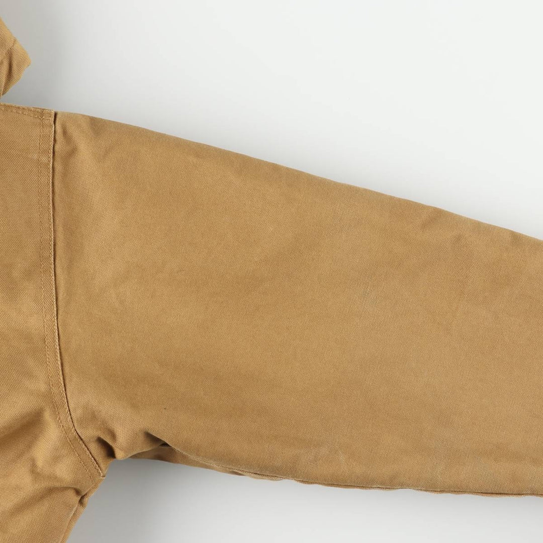 2000'S Dickies Active Jacket Type Padded Duck Full Zip Hoodie Men's Size L cotton ocher yellow type Vintage Second Hand