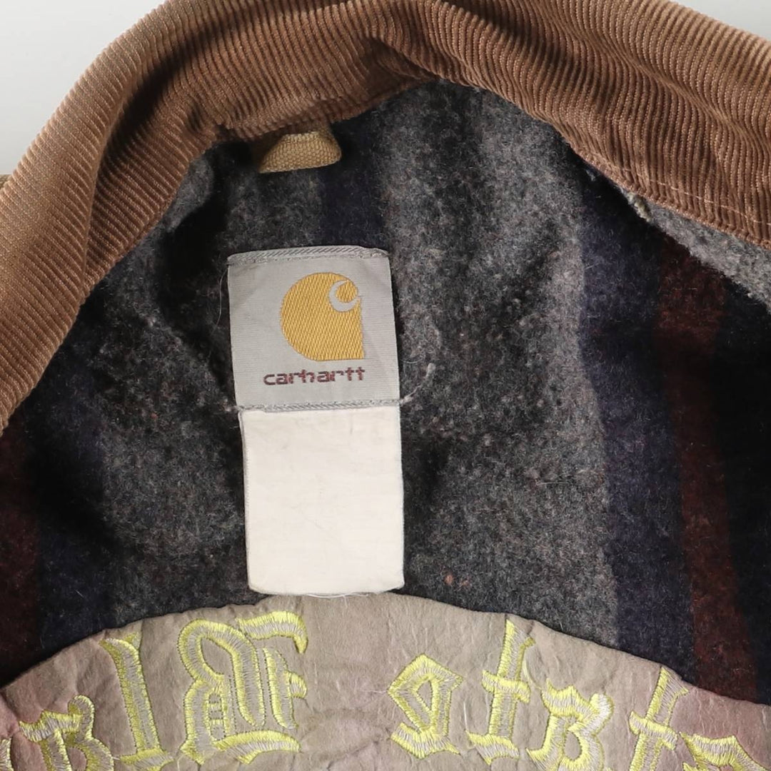 Carhartt Michigan Chore Coat, Looney Tunes Wile E. Coyote Padded Duck Coverall, Men's XL unclear ocher yellow type Vintage Second Hand