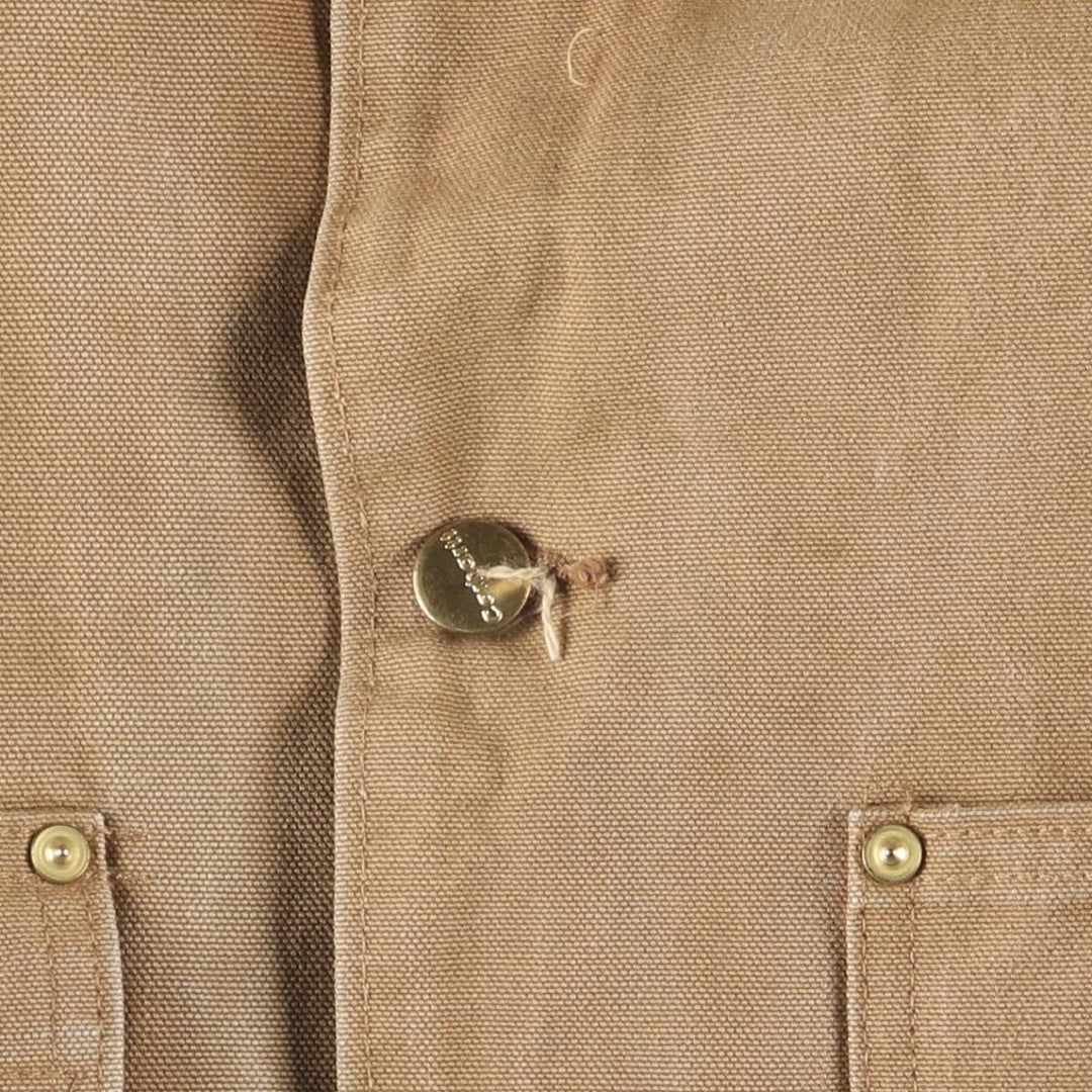 Carhartt Michigan Chore Coat, Looney Tunes Wile E. Coyote Padded Duck Coverall, Men's XL unclear ocher yellow type Vintage Second Hand
