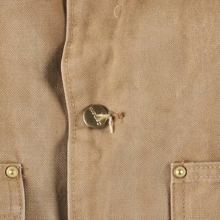 Carhartt Michigan Chore Coat, Looney Tunes Wile E. Coyote Padded Duck Coverall, Men's XL unclear ocher yellow type Vintage Second Hand