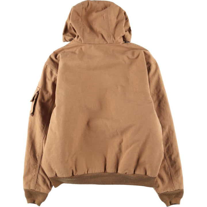 Carhartt Active Jacket, Padded Duck Full-Zip Hoodie, Men's XL cotton ocher yellow type Vintage Second Hand