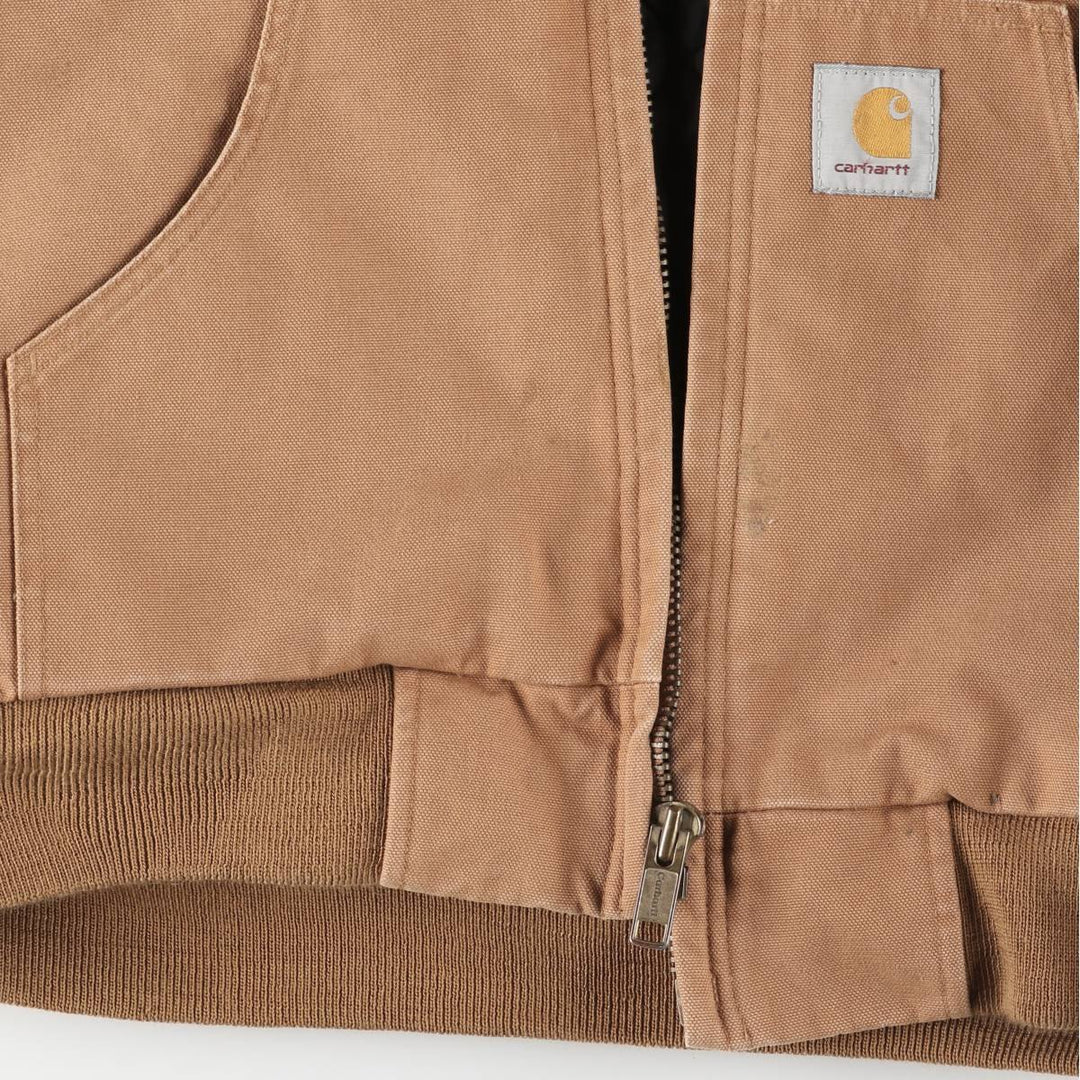 Carhartt Active Jacket, Padded Duck Full-Zip Hoodie, Men's XL cotton ocher yellow type Vintage Second Hand
