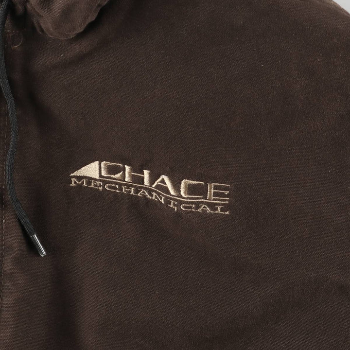 00'S Carhartt Active Jacket, Padded Duck Full Zip Hoodie, Men's Size L cotton brown type Vintage Second Hand