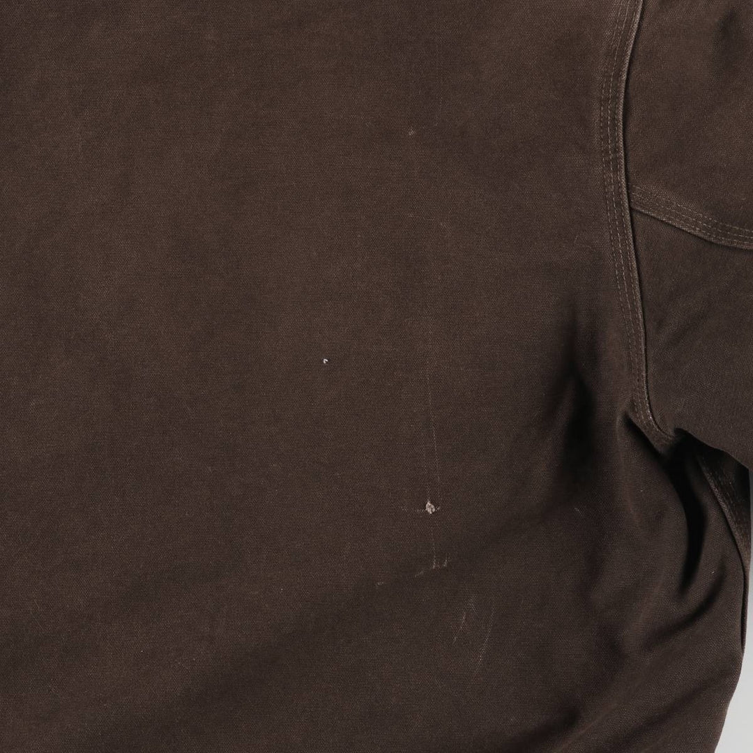 00'S Carhartt Active Jacket, Padded Duck Full Zip Hoodie, Men's Size L cotton brown type Vintage Second Hand