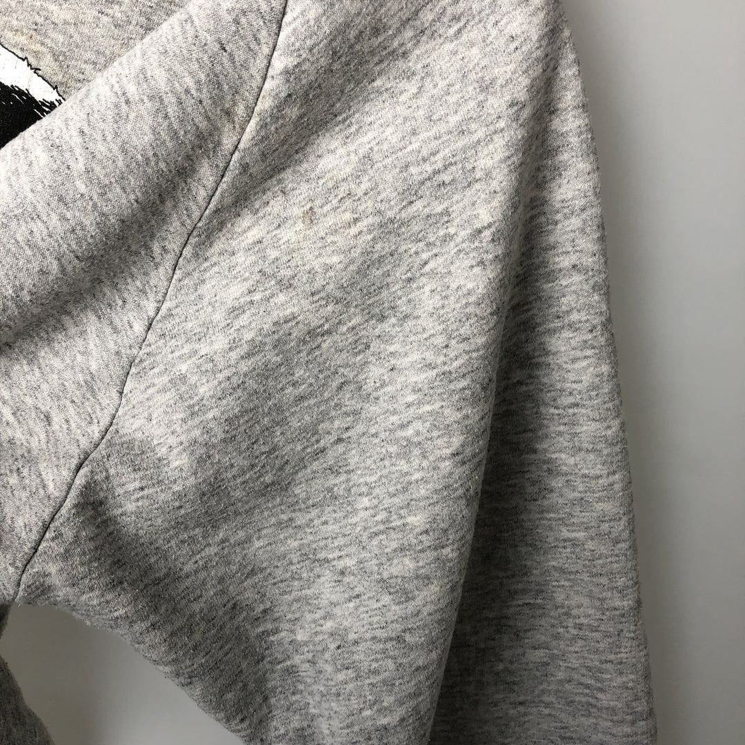 90'S Daquin English Springer Spanish Dog Print Animal Sweatshirt, Made in Canada, Men's Size Large, Vintage cotton gray type Vintage Second Hand