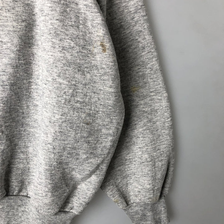 90'S Daquin English Springer Spanish Dog Print Animal Sweatshirt, Made in Canada, Men's Size Large, Vintage cotton gray type Vintage Second Hand