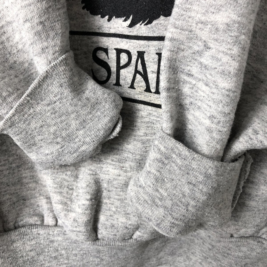 90'S Daquin English Springer Spanish Dog Print Animal Sweatshirt, Made in Canada, Men's Size Large, Vintage cotton gray type Vintage Second Hand