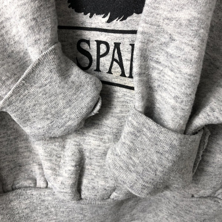 90'S Daquin English Springer Spanish Dog Print Animal Sweatshirt, Made in Canada, Men's Size Large, Vintage cotton gray type Vintage Second Hand