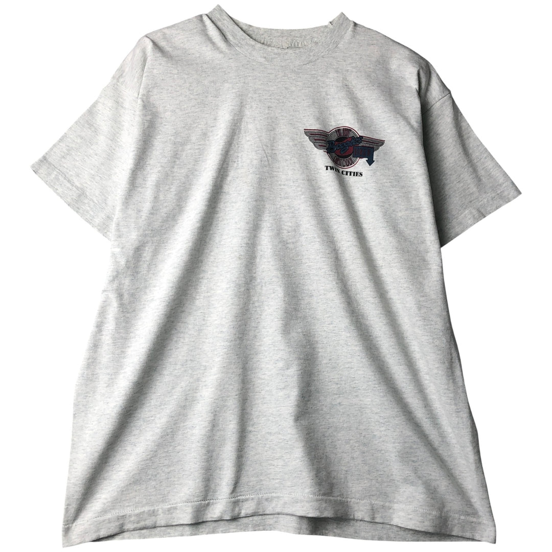90'S Fruit of the Loom printed T-shirt, made in the USA, men's XL size, vintage cotton white type Vintage Second Hand