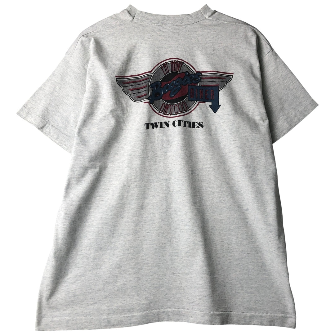 90'S Fruit of the Loom printed T-shirt, made in the USA, men's XL size, vintage cotton white type Vintage Second Hand