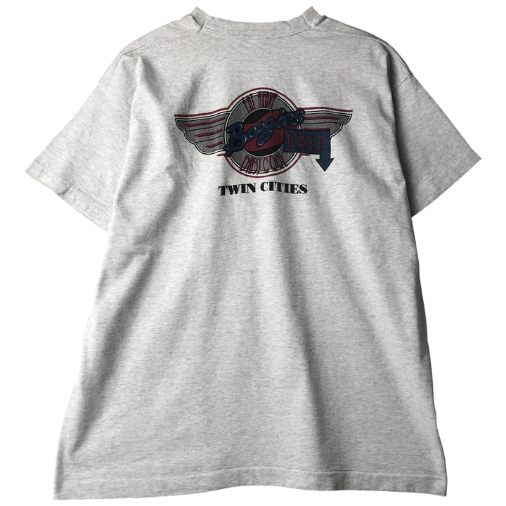 90'S Fruit of the Loom printed T-shirt, made in the USA, men's XL size, vintage cotton white type Vintage Second Hand