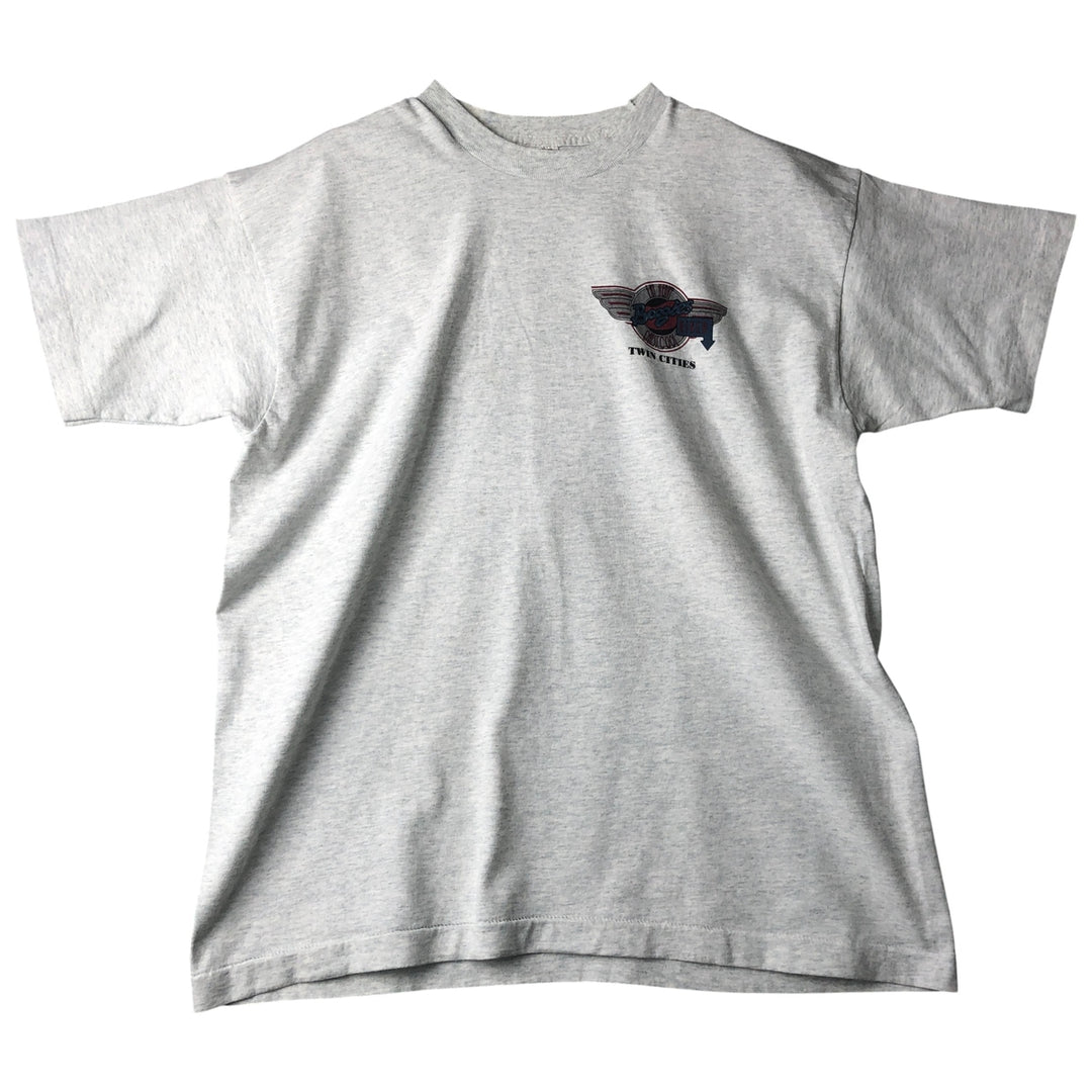 90'S Fruit of the Loom printed T-shirt, made in the USA, men's XL size, vintage cotton white type Vintage Second Hand