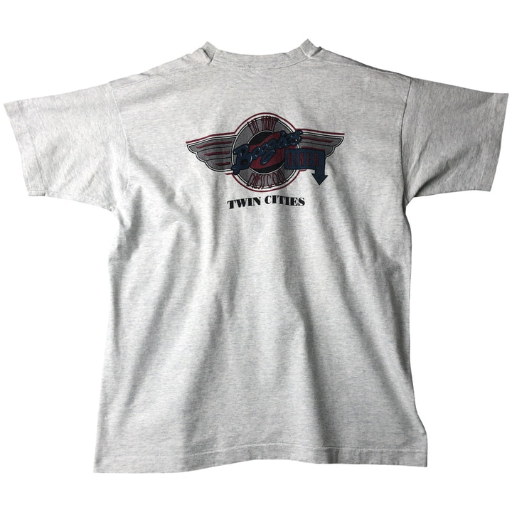 90'S Fruit of the Loom printed T-shirt, made in the USA, men's XL size, vintage cotton white type Vintage Second Hand