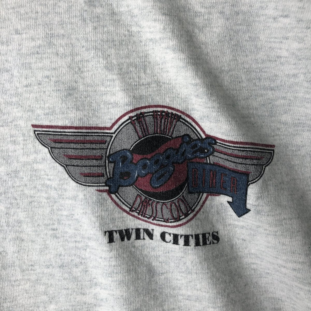 90'S Fruit of the Loom printed T-shirt, made in the USA, men's XL size, vintage cotton white type Vintage Second Hand