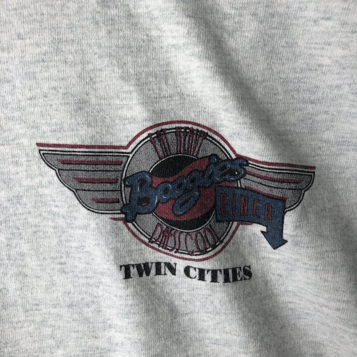 90'S Fruit of the Loom printed T-shirt, made in the USA, men's XL size, vintage cotton white type Vintage Second Hand