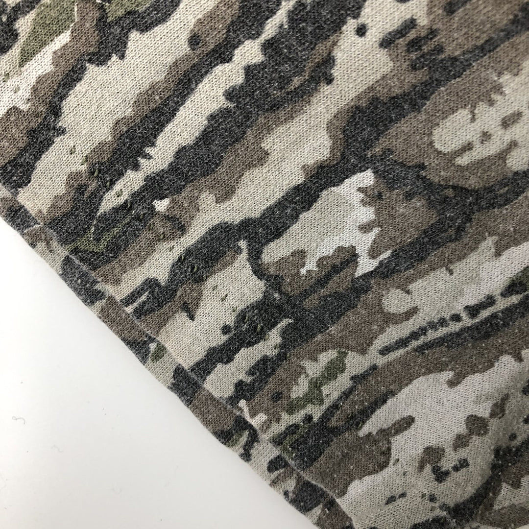 Vintage 90'S SPORTSAFIELD Camouflage Pattern Realtree Camo Print T-Shirt, Men's XL cotton gray type Vintage Second Hand