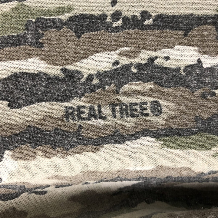 Vintage 90'S SPORTSAFIELD Camouflage Pattern Realtree Camo Print T-Shirt, Men's XL cotton gray type Vintage Second Hand