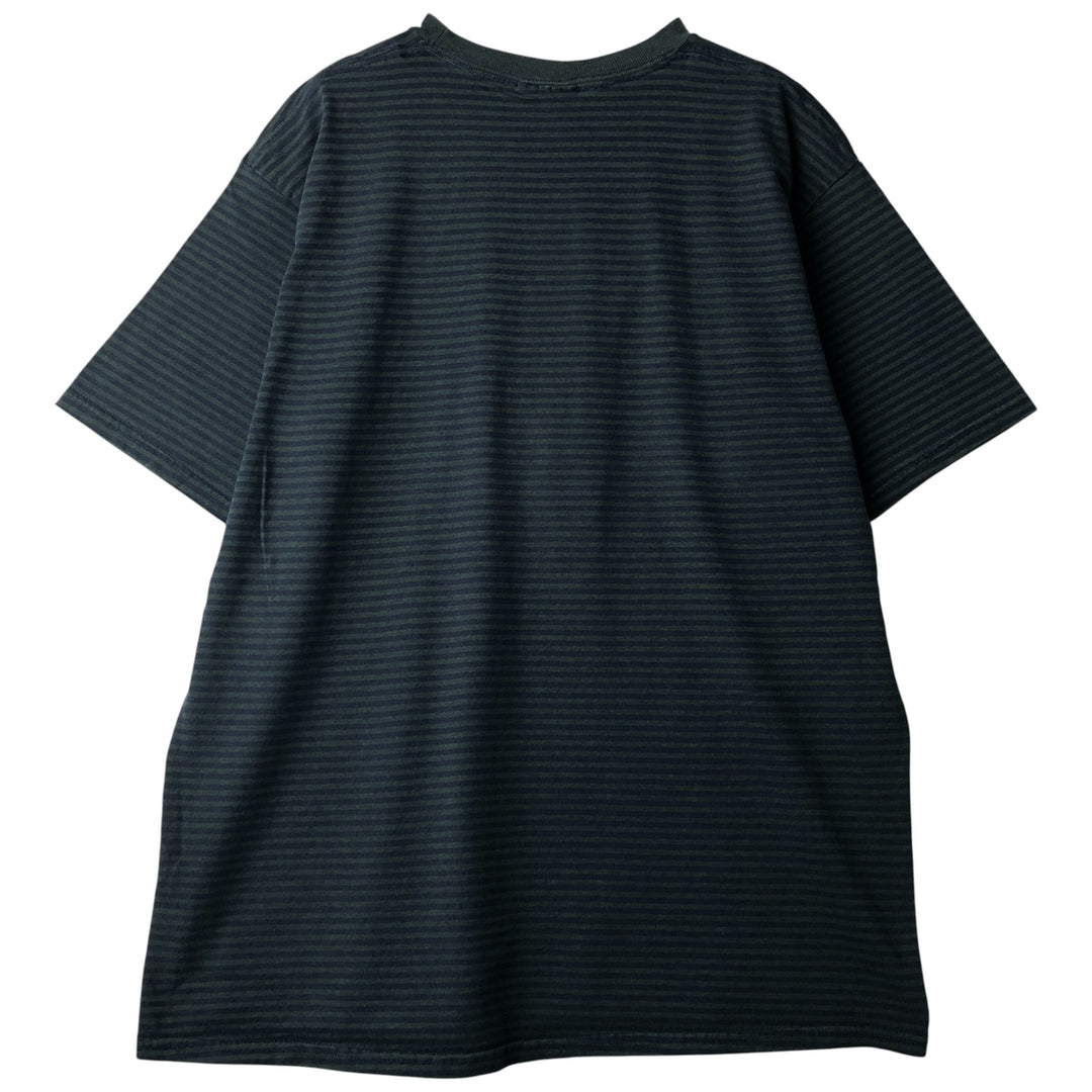Vintage 90'S Puritan striped T-shirt, men's size XL cotton Green type dark green Vintage Second Hand