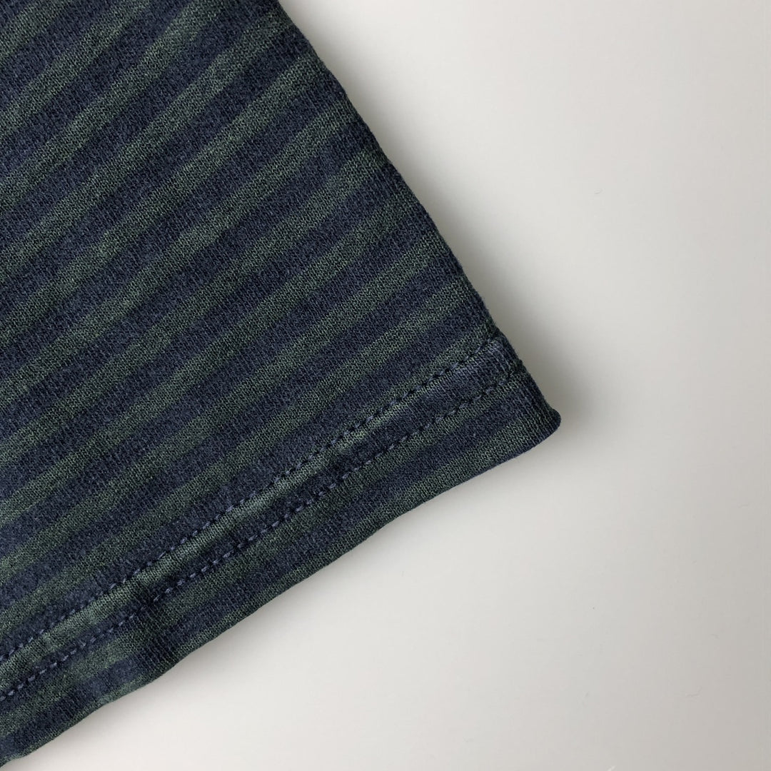 Vintage 90'S Puritan striped T-shirt, men's size XL cotton Green type dark green Vintage Second Hand