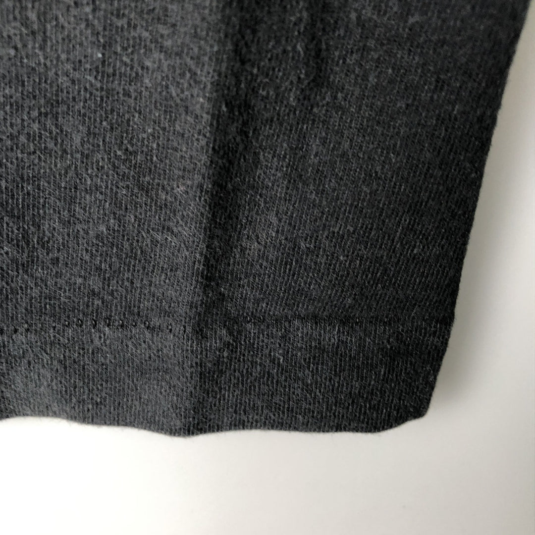 90'S Fruit of the Loom printed T-shirt, made in the USA, men's size L, vintage cotton black type Vintage Second Hand