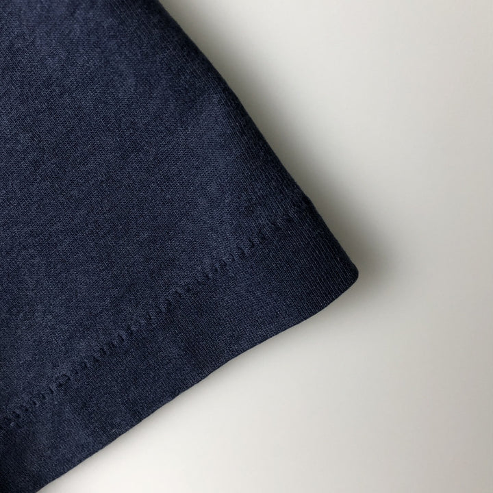 2000'S Fruit of the Loom Best Print T-Shirt, Made in USA, Men's XL cotton navy blue type Vintage Second Hand