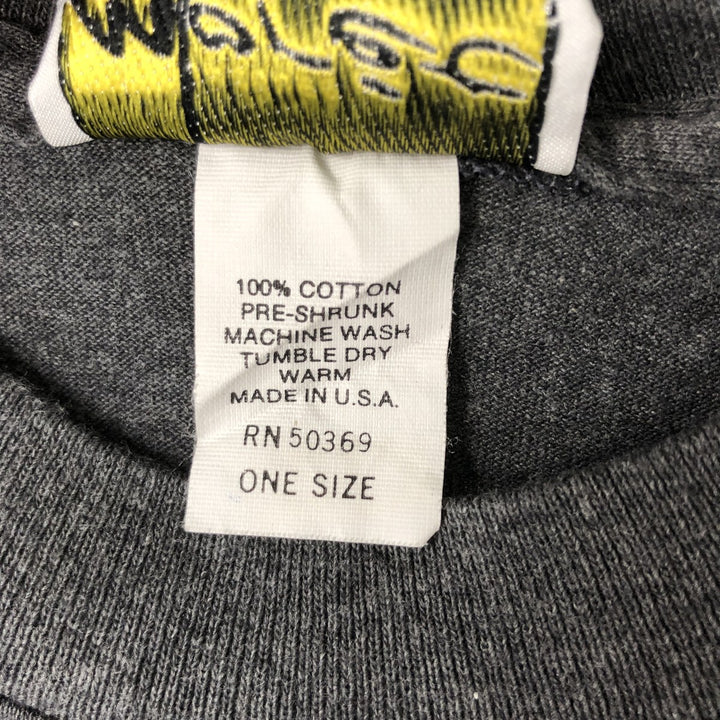 Jacques Moret printed T-shirt, Made in USA, Men's XL cotton Charcoal Vintage Second Hand