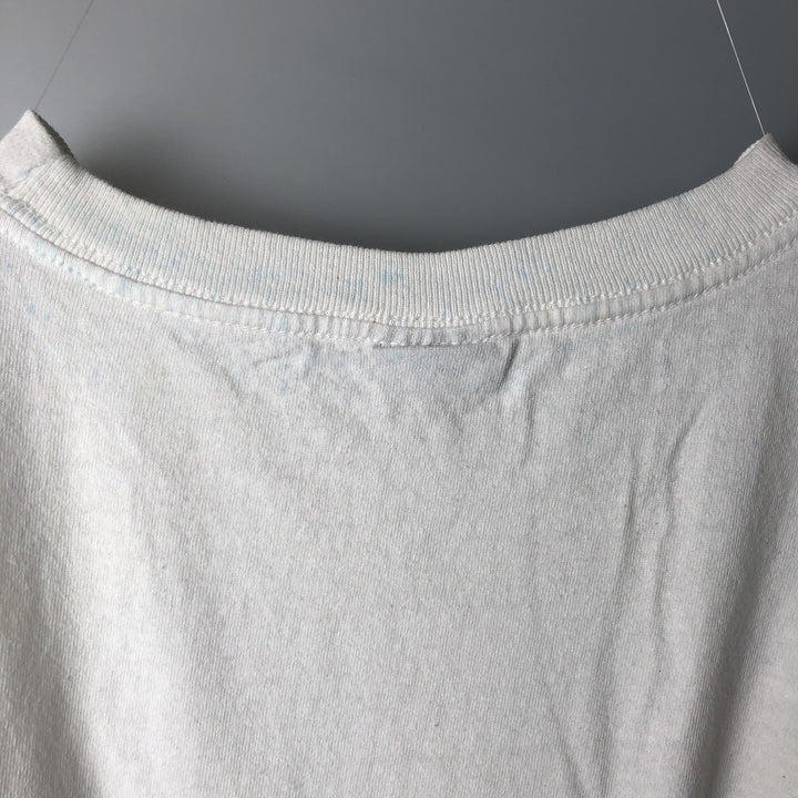 Vintage 90'S OB Print T-Shirt, Men's XL cotton white type Vintage Second Hand