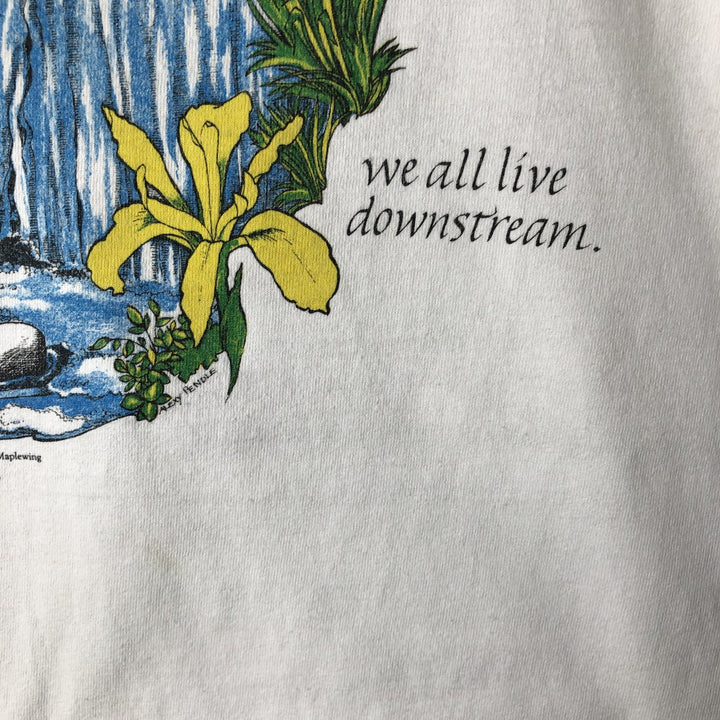 Vintage 1980'S Anvil Print T-Shirt, Made in USA, Men's Size L cotton white type Vintage Second Hand