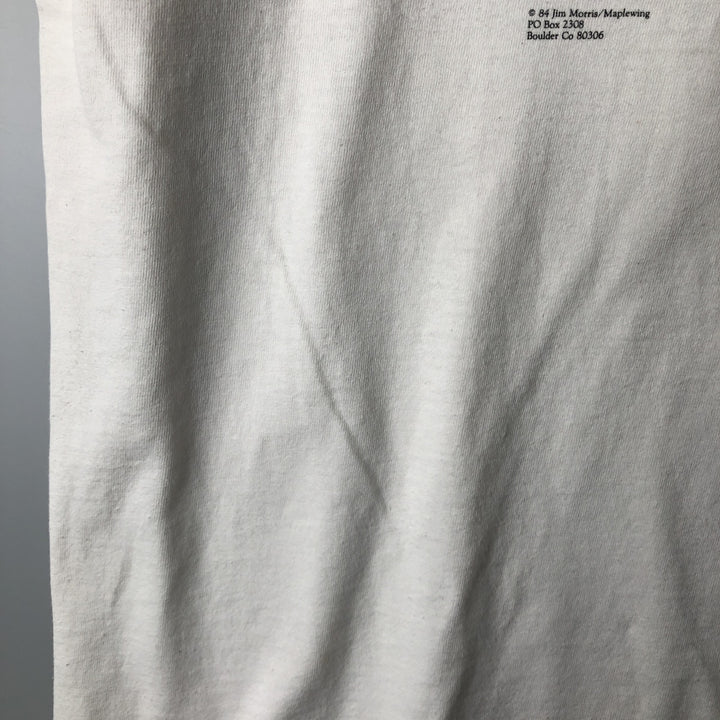 Vintage 1980'S Anvil Print T-Shirt, Made in USA, Men's Size L cotton white type Vintage Second Hand