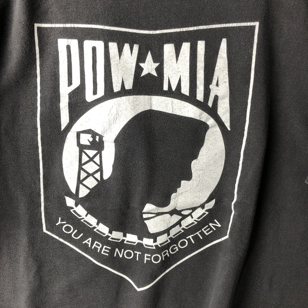 Oversized 90'S Oneita POWER-T Eagle Print T-Shirt, Made in USA, Men's Size XXXL, Vintage cotton Charcoal Vintage Second Hand