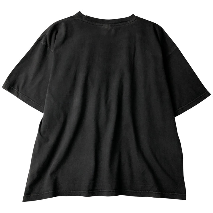 Printed T-shirt, men's size XL unclear black type Vintage Second Hand