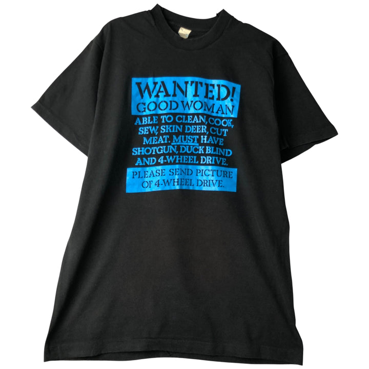 90'S SCREEN STARS Printed T-shirt Made in USA Men's XL Vintage cotton black type Vintage Second Hand