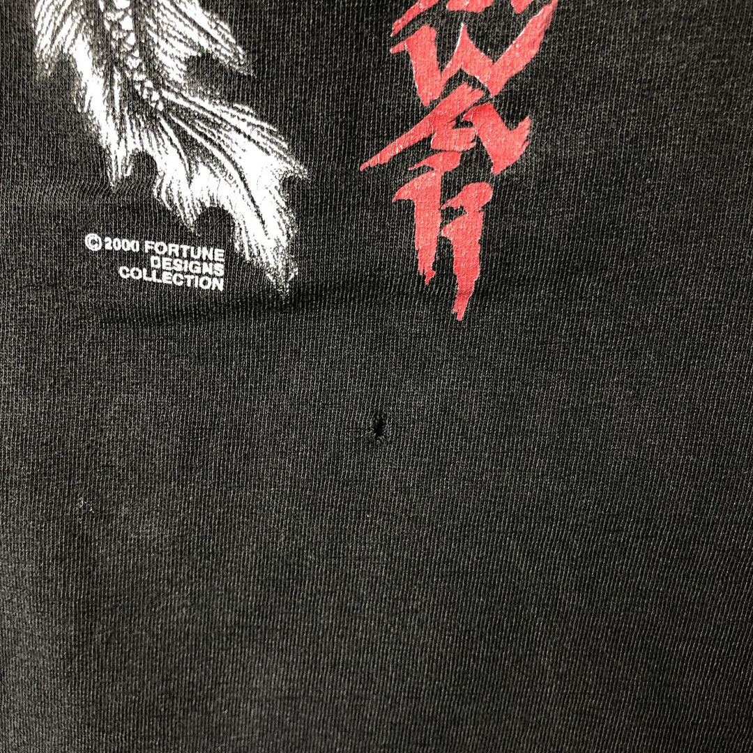2000'S All Sports Maxweight Dragon Print T-Shirt, Made in USA, Men's Size XL cotton black type Vintage Second Hand