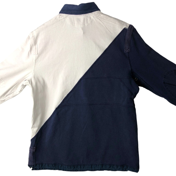 Ralph Lauren POLO by Ralph Lauren CUSTOM FIT long sleeve rugby shirt, men's M size cotton white type Vintage Second Hand