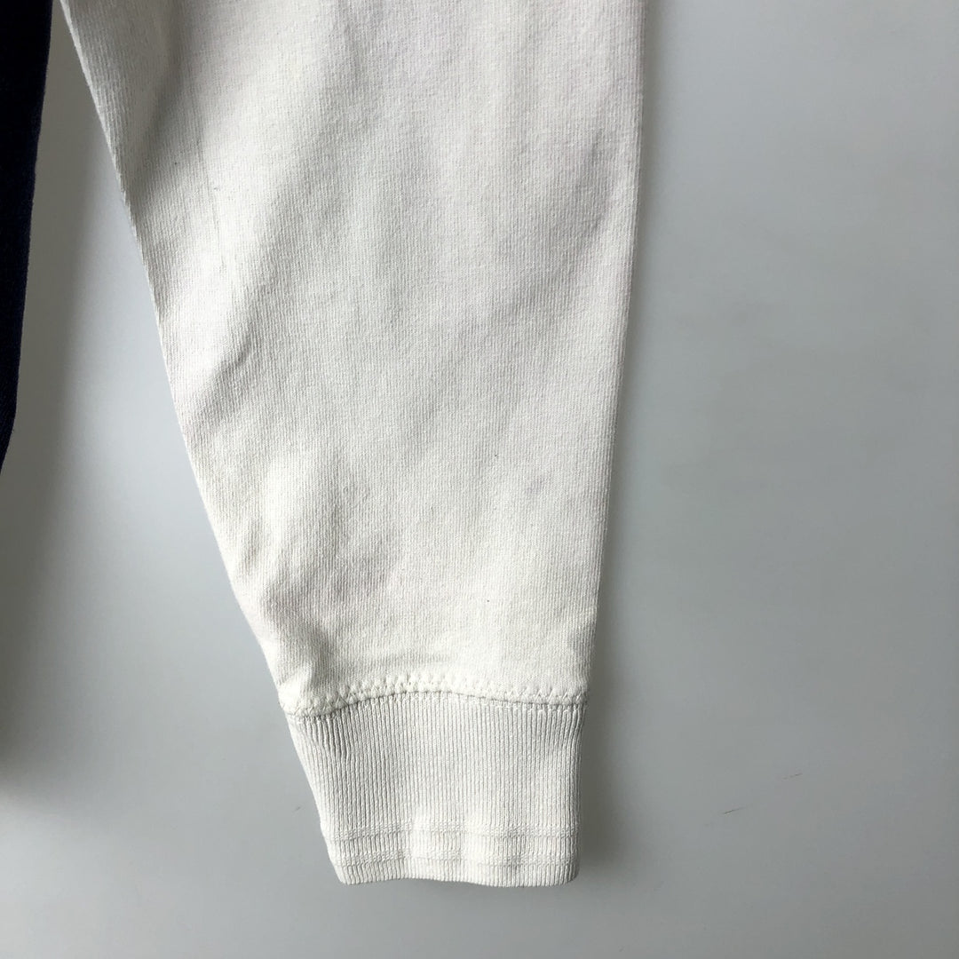 Ralph Lauren POLO by Ralph Lauren CUSTOM FIT long sleeve rugby shirt, men's M size cotton white type Vintage Second Hand