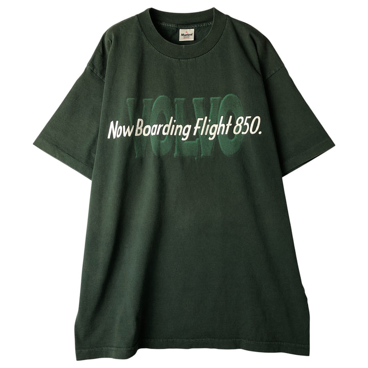 Vintage 90'S Murina print T-shirt, Made in USA, Men's XL cotton green type Vintage Second Hand