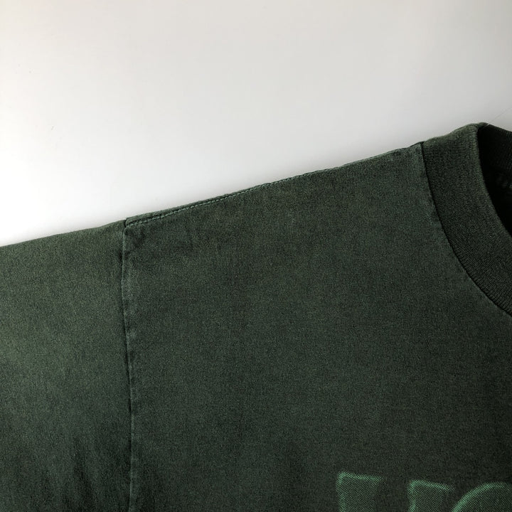 Vintage 90'S Murina print T-shirt, Made in USA, Men's XL cotton green type Vintage Second Hand