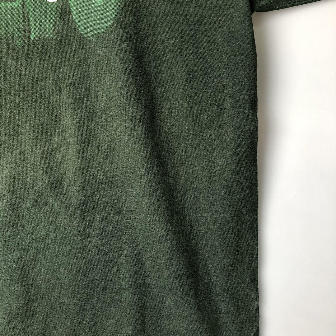 Vintage 90'S Murina print T-shirt, Made in USA, Men's XL cotton green type Vintage Second Hand