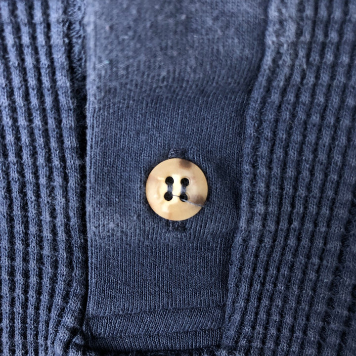 Carhartt Henley Neck Thermal Long T Waffle Men's XL unclear navy blue type Vintage Second Hand