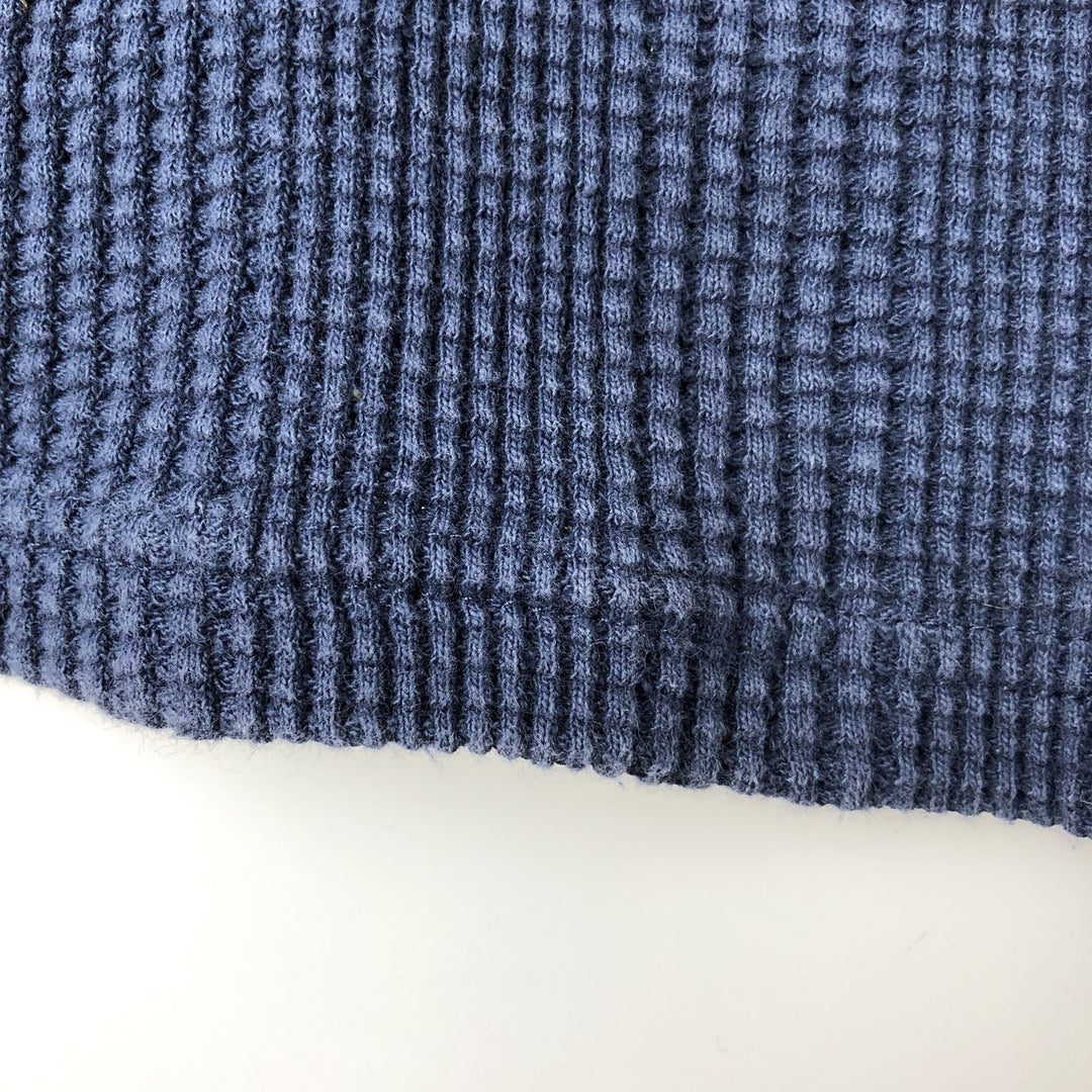 Carhartt Henley Neck Thermal Long T Waffle Men's XL unclear navy blue type Vintage Second Hand