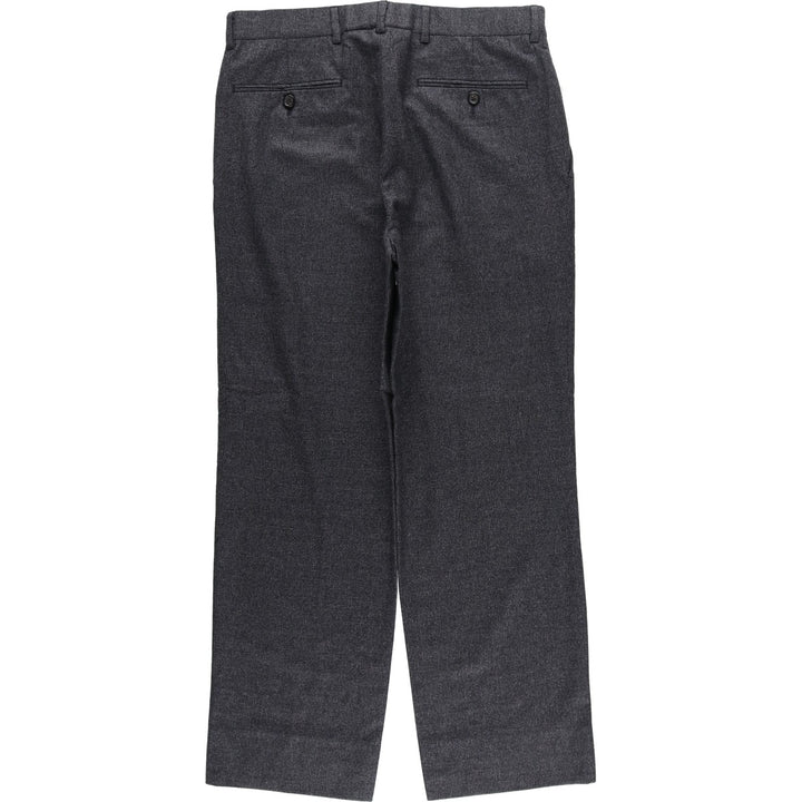 Brooks Brothers 1818 Fitzgerald Check Pattern Wool Pants, Men's Size 33 wool gray type Vintage Second Hand