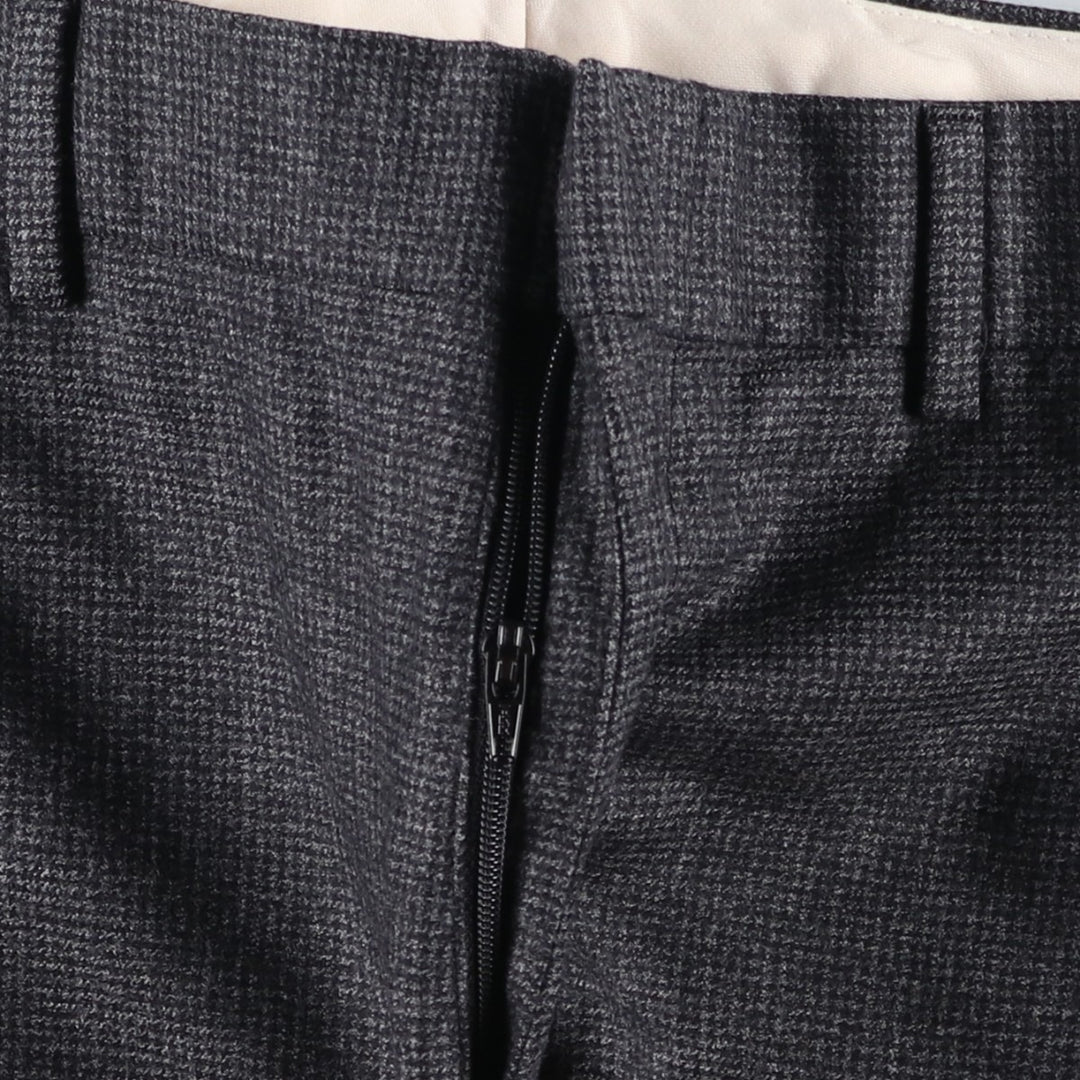 Brooks Brothers 1818 Fitzgerald Check Pattern Wool Pants, Men's Size 33 wool gray type Vintage Second Hand